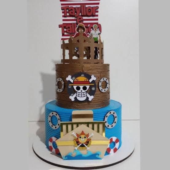 Topo de Bolo One Piece
