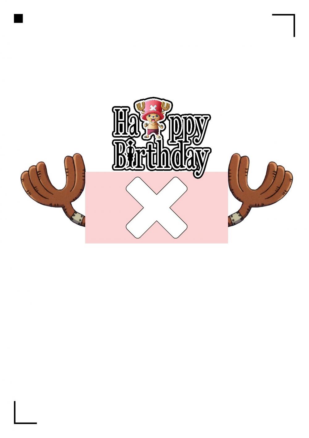 Topo de Bolo One Piece