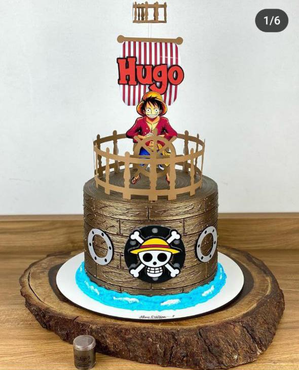 Topo de Bolo One Piece