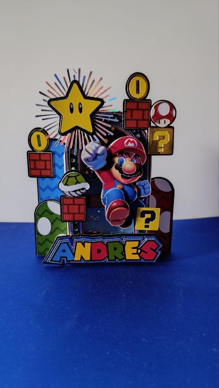 Topo de Bolo Super mario