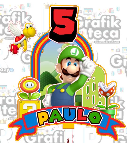 Topo de Bolo Super mario