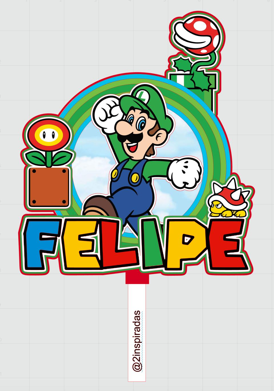 Topo de Bolo Super mario