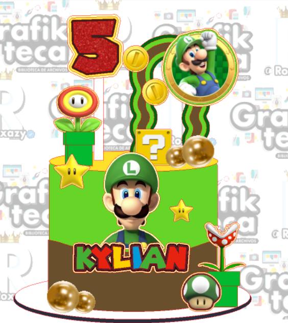 Topo de Bolo Super mario