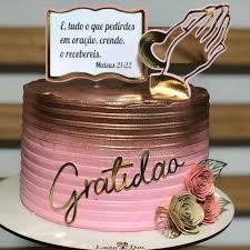 Topo de bolo Gratidão