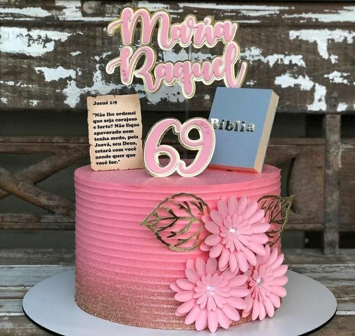 Topo de bolo Biblia