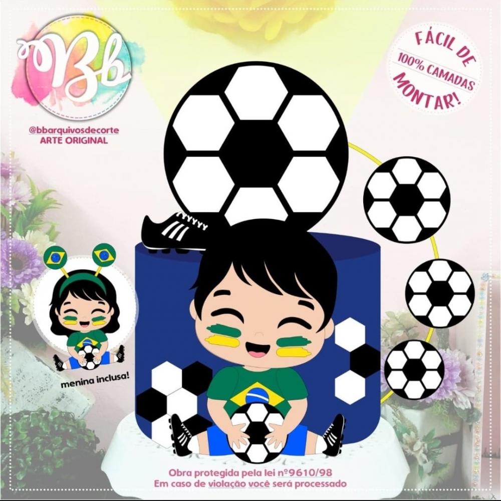 Topo de bolo Copa do Mundo