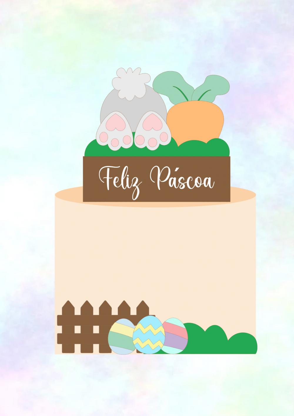 Topo de bolo Páscoa
