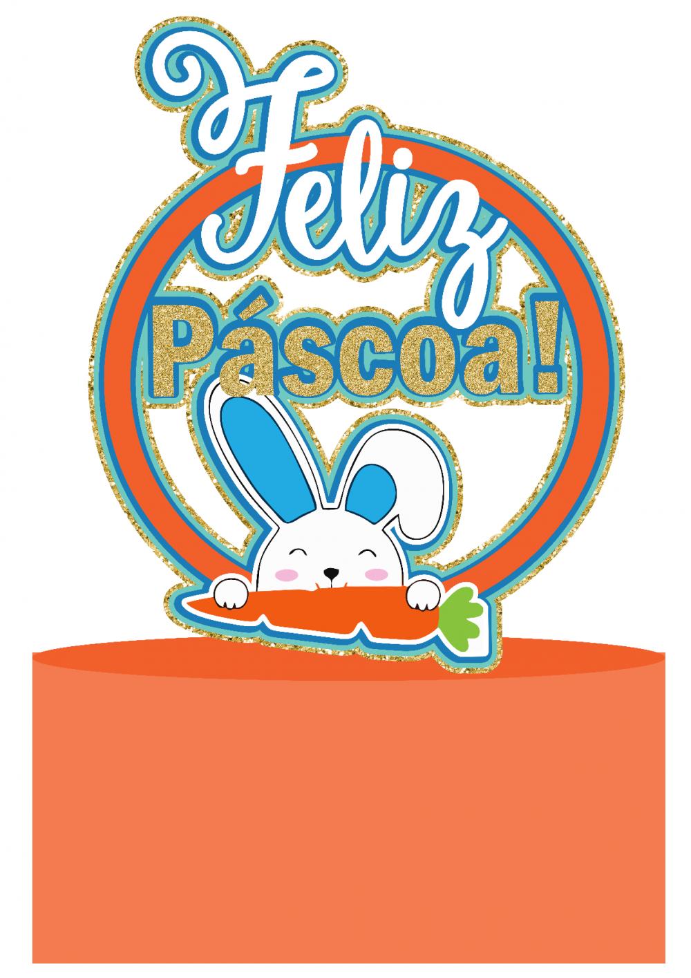 Topo de bolo Páscoa