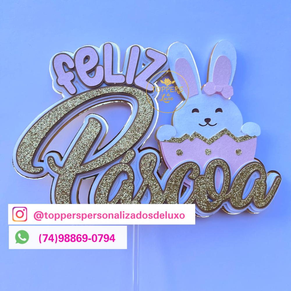 Topo de bolo Páscoa