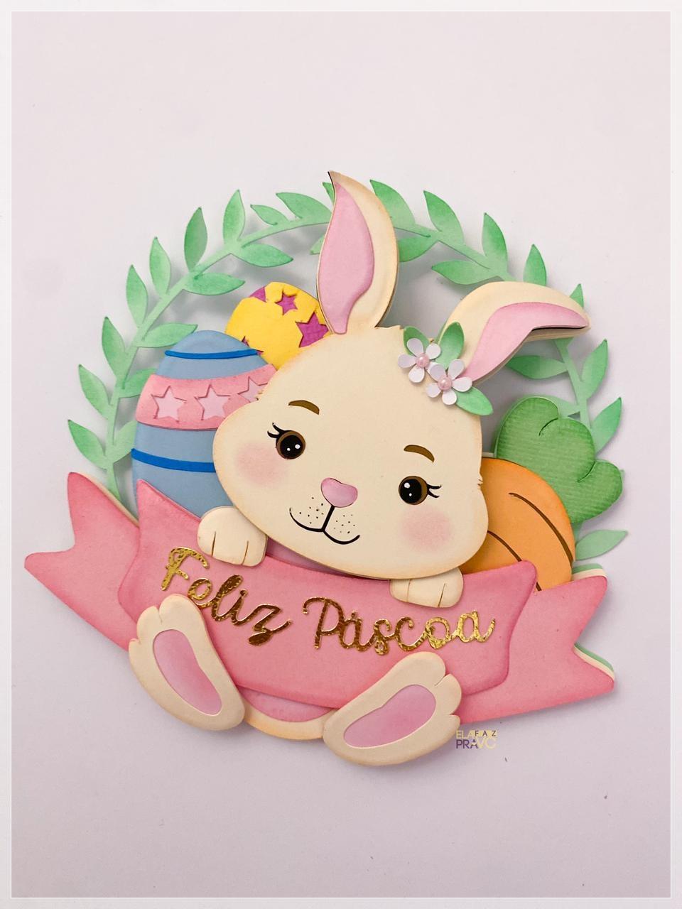 Topo de bolo Páscoa