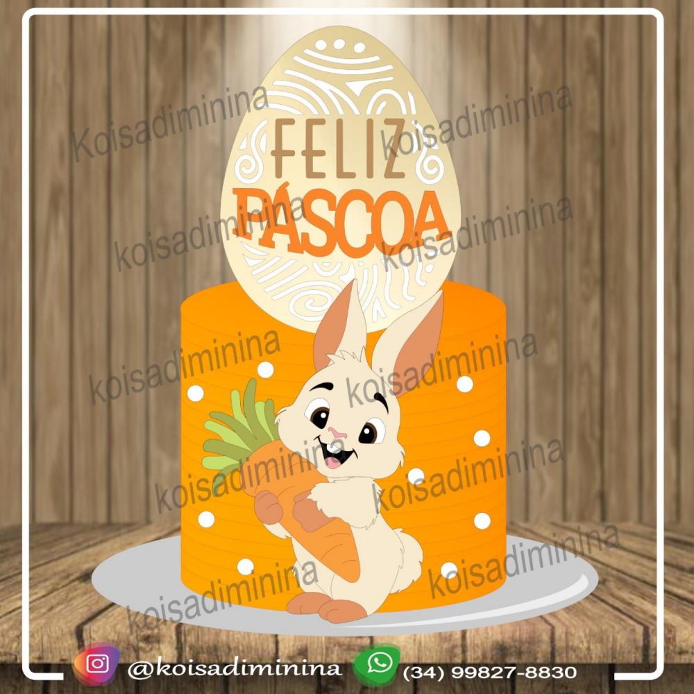 Topo de bolo Páscoa