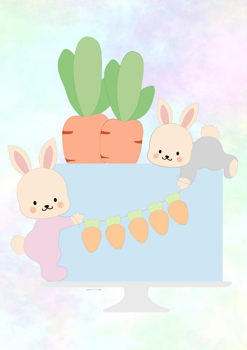 Topo de bolo Páscoa