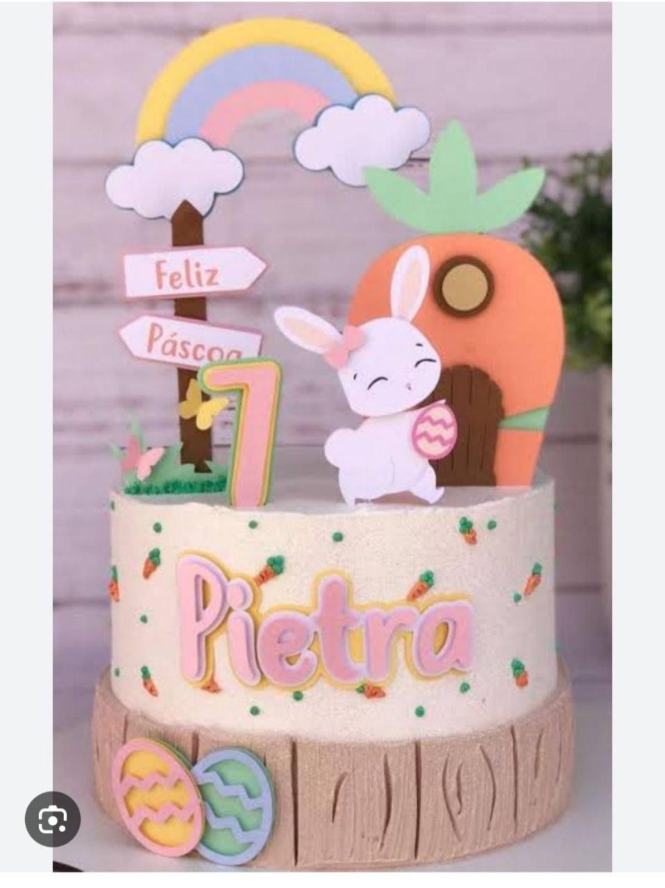 Topo de bolo Páscoa