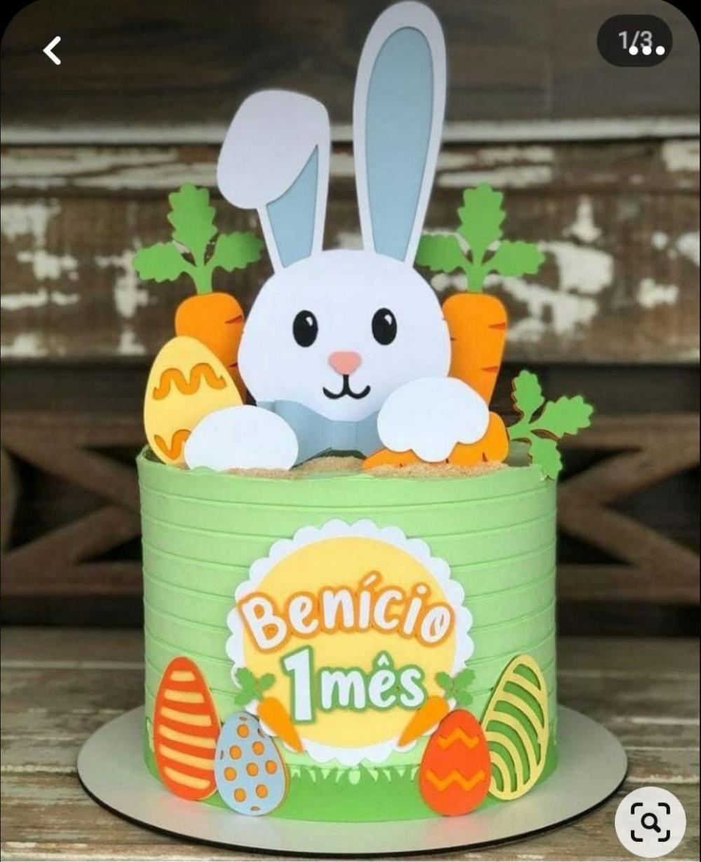 Topo de bolo Páscoa