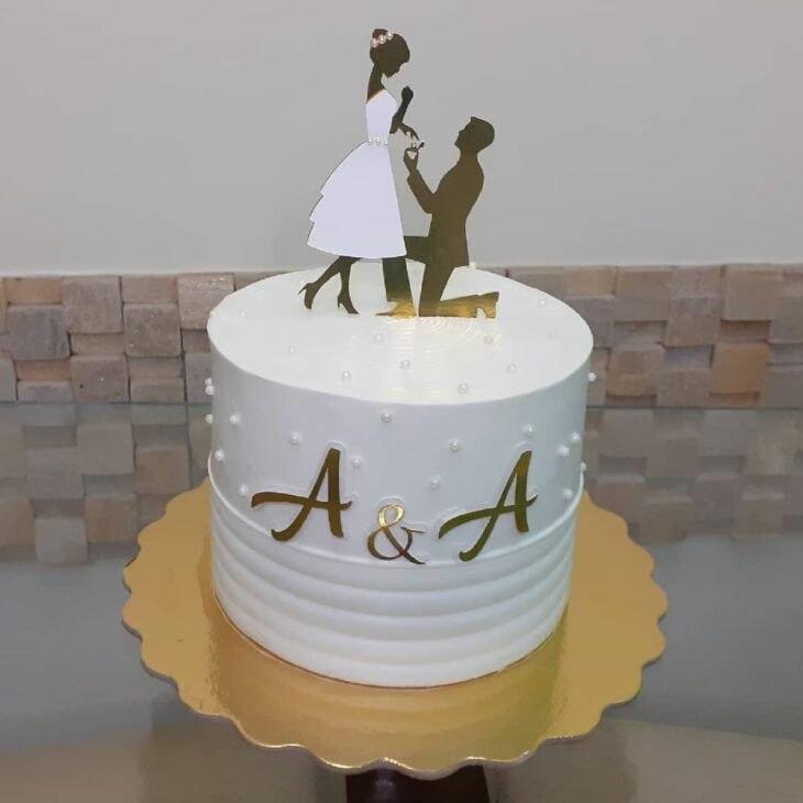 Topo de Bolo Noivado