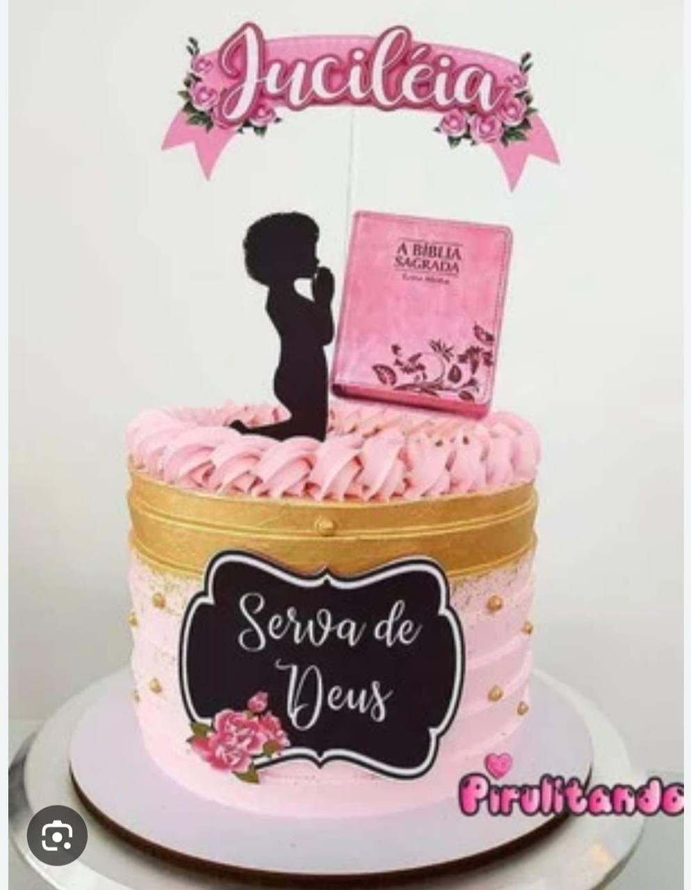 Topo de bolo Mulher Virtuosa