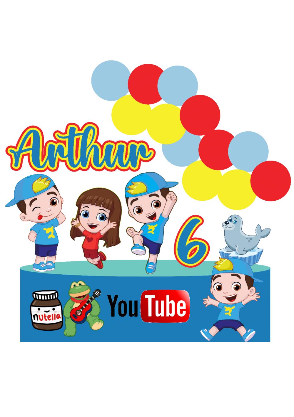 Topo de Bolo Lucas Neto