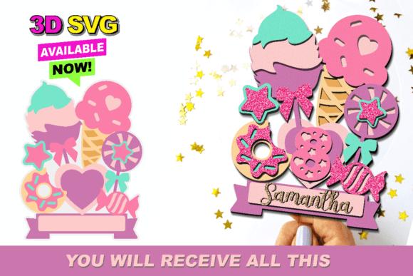 Topo de Bolo Sorvete