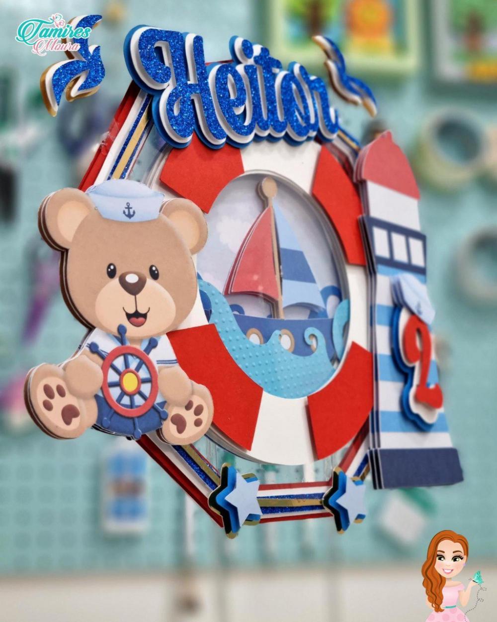 Topo de bolo Ursinho