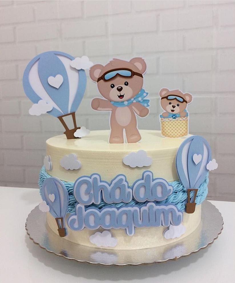 Topo de bolo Ursinho