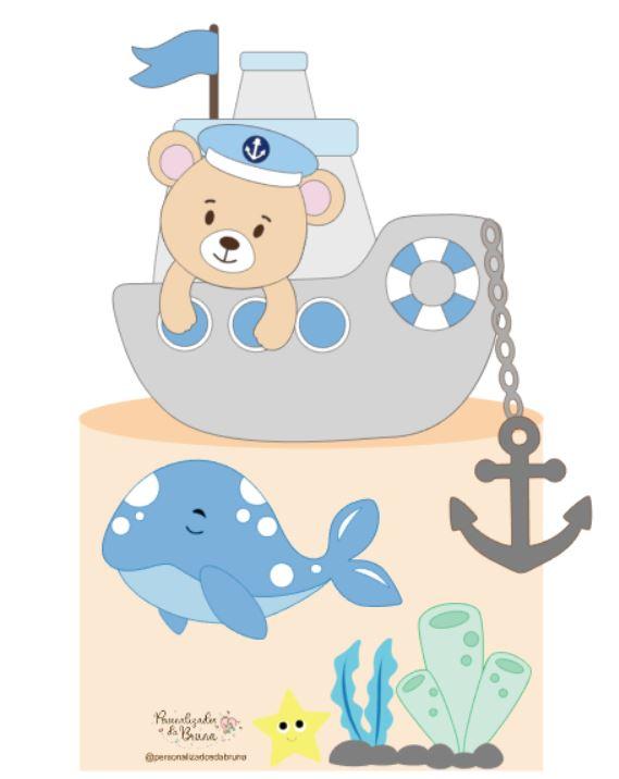 Topo de bolo Ursinho