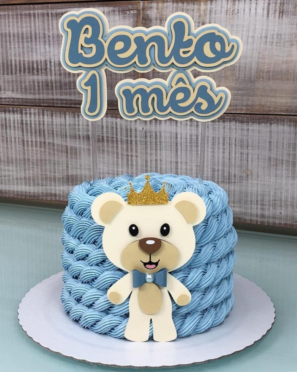 Topo de bolo Ursinho