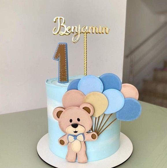 Topo de bolo Ursinho