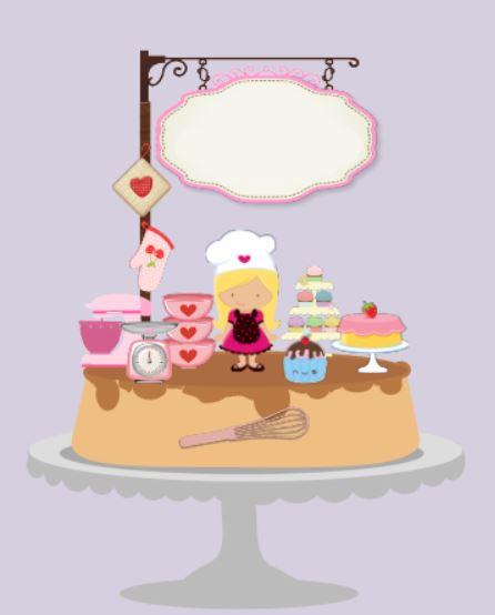 Topo de Bolo Confeitaria