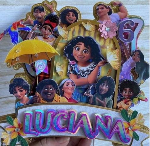 Topo de Bolo Encanto