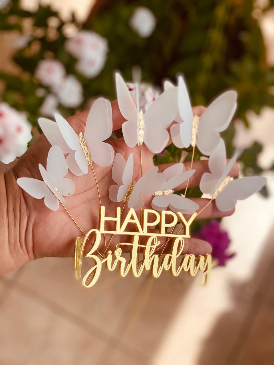 Topo de bolo Borboleta