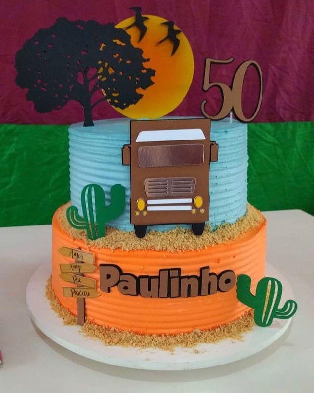 Topo de Bolo Caminhão