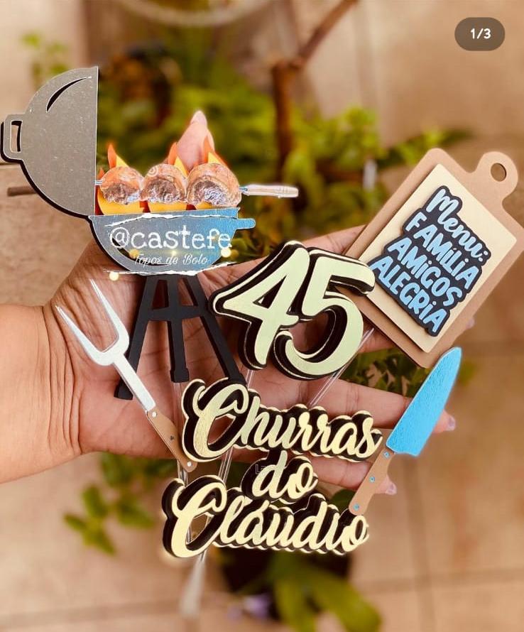 Topo de Bolo Churrasco