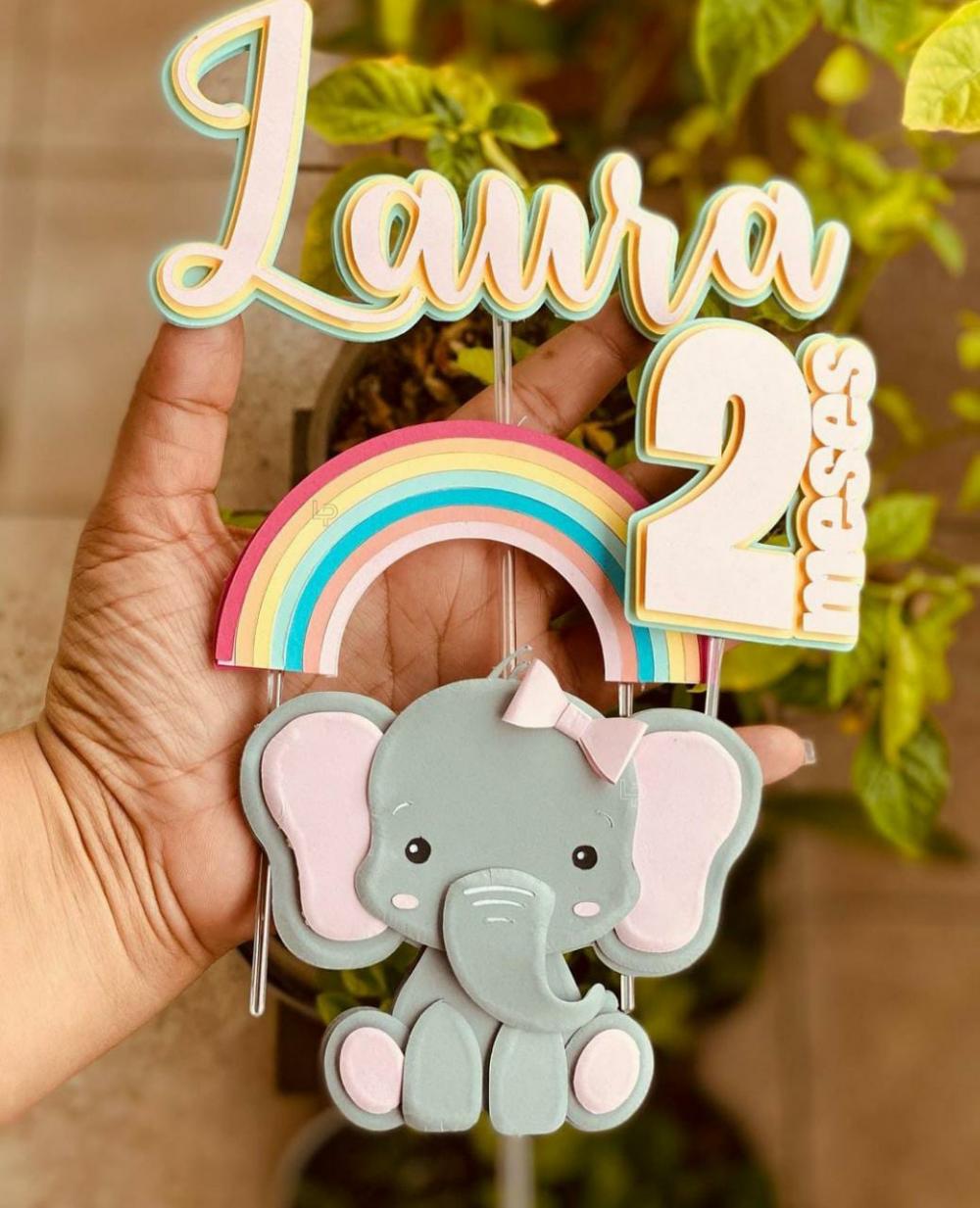 Topo de Bolo Elefantinho