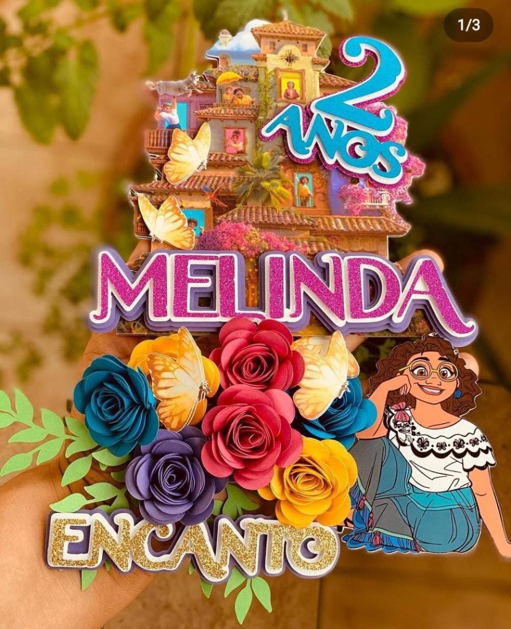 Topo de Bolo Encanto