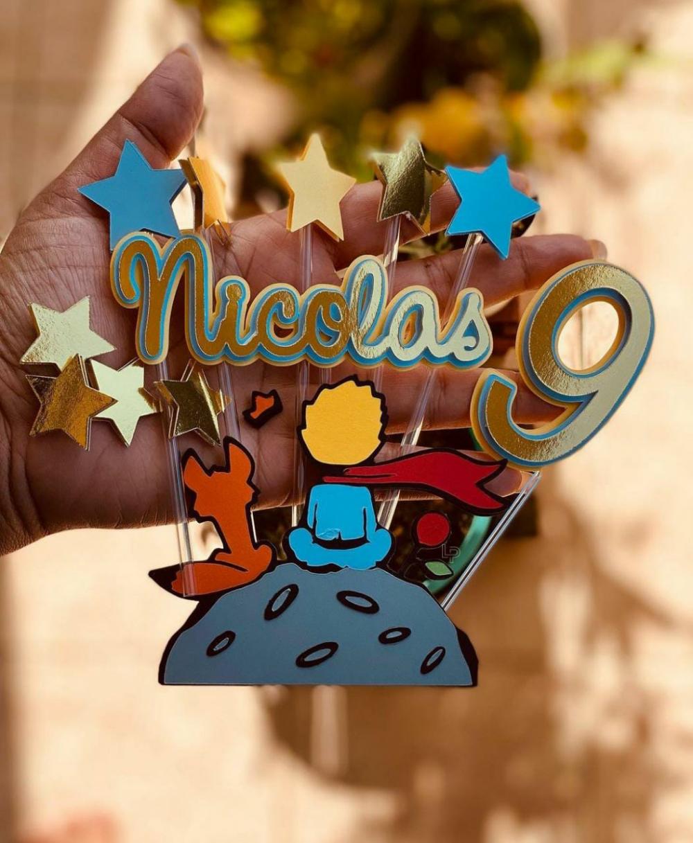 Topo de Bolo Pequeno Principe