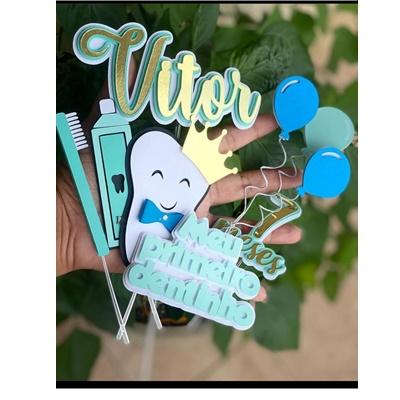 Topo de bolo Dentinho