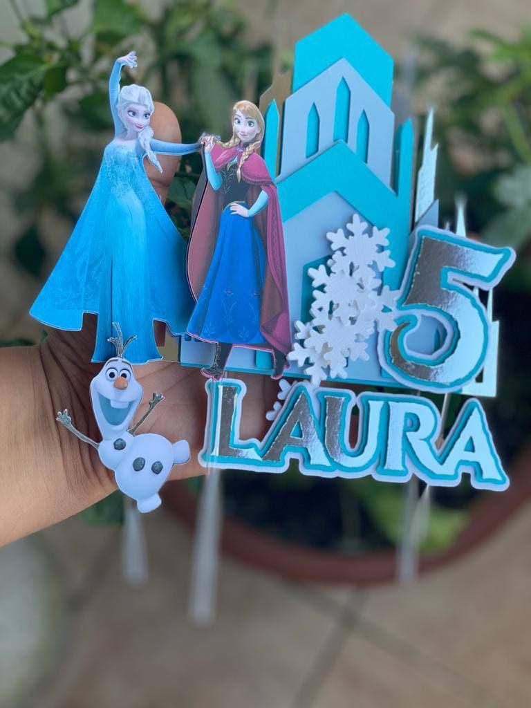Topo de bolo Frozen