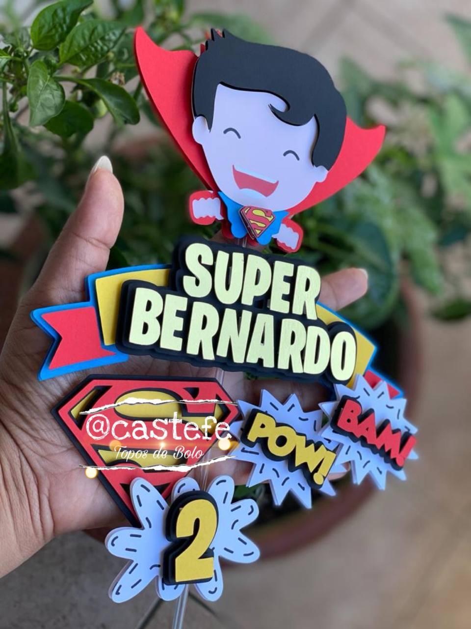 Topo de Bolo Super Pai