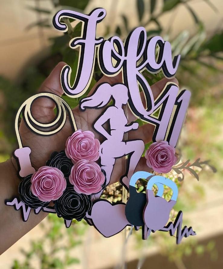 Topo de bolo Crossfit