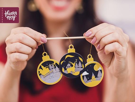 Arquivo de corte Pingente natalino