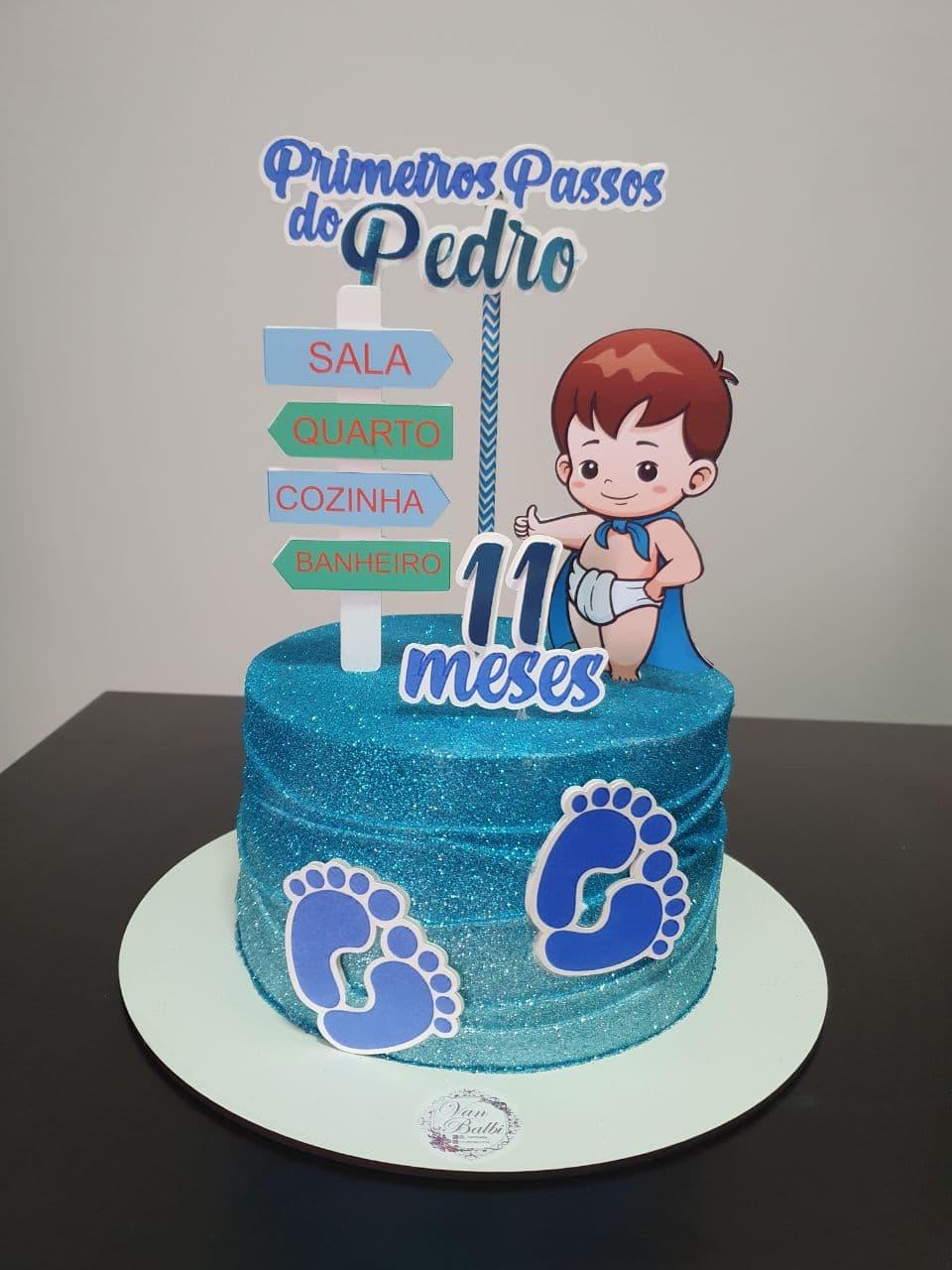 Topo de bolo Primeiros Passos