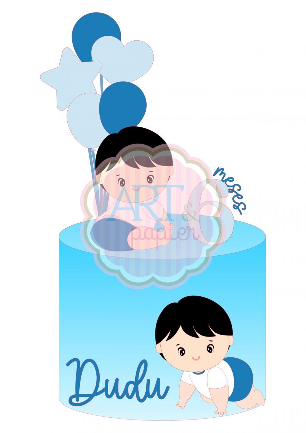 Topo de bolo Primeiros Passos