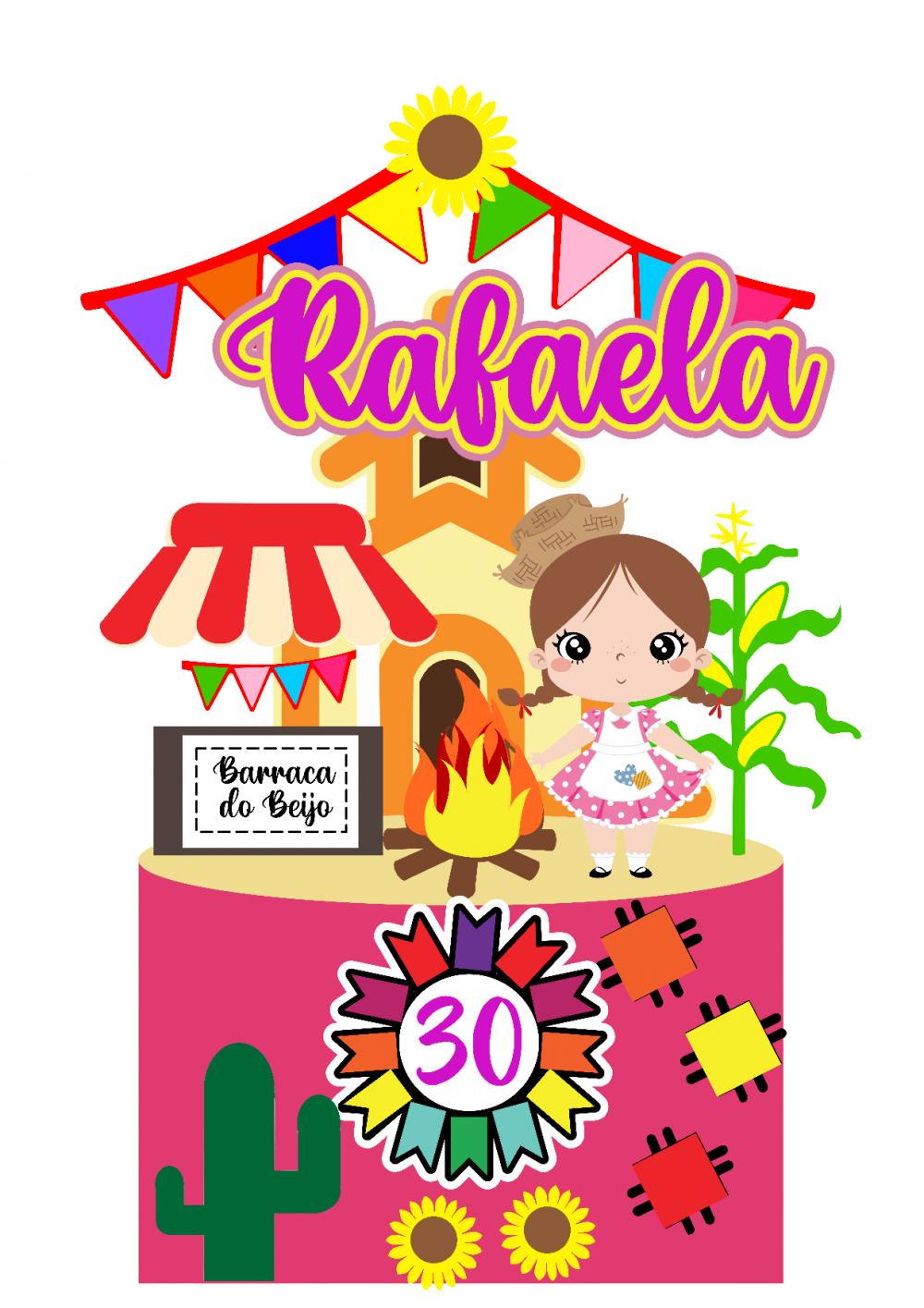 Topo de bolo Arraiá