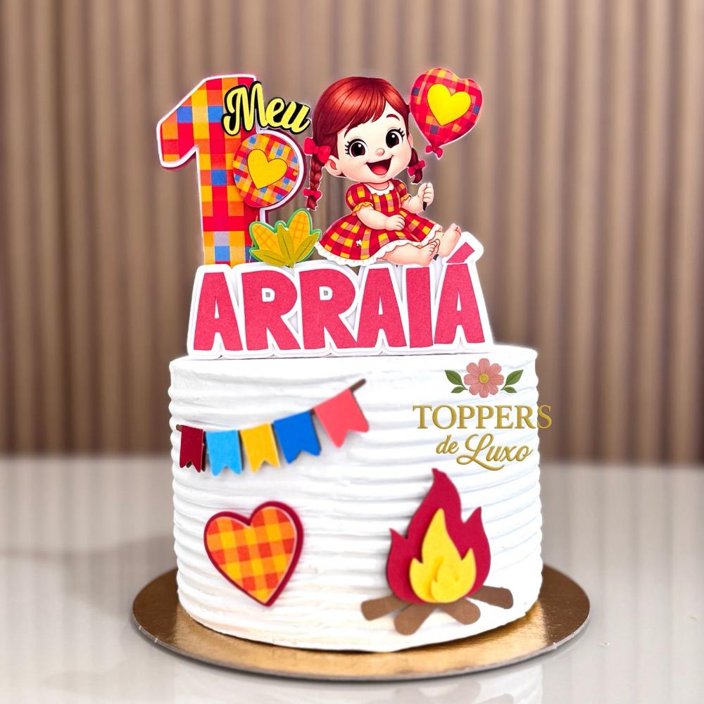 Topo de bolo Arraiá