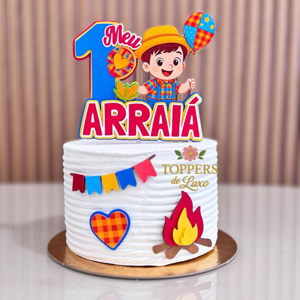 Topo de bolo Arraiá