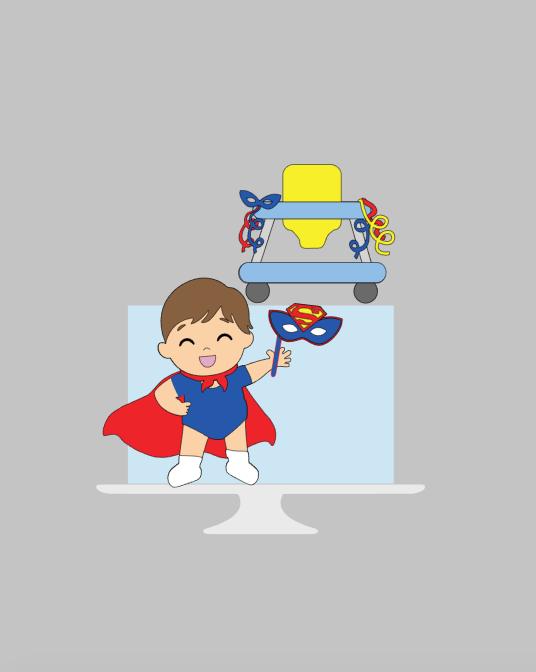 Topo de bolo carnaval