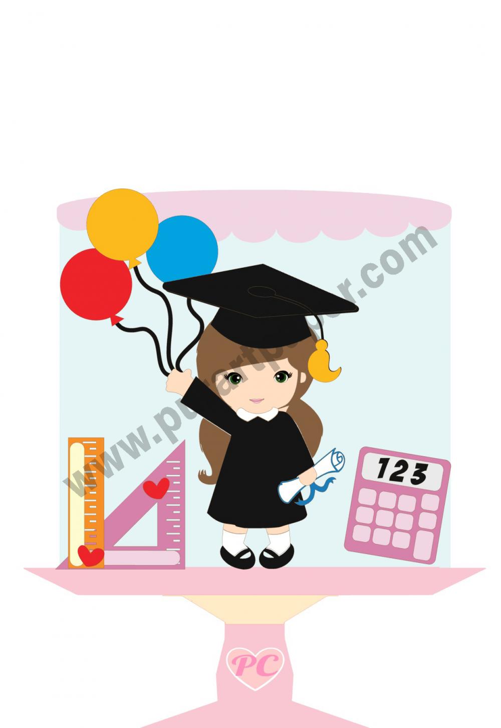 Arquivo de corte topo de bolo Formatura