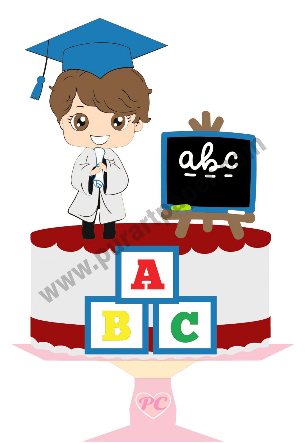 Arquivo de corte topo de bolo Formatura