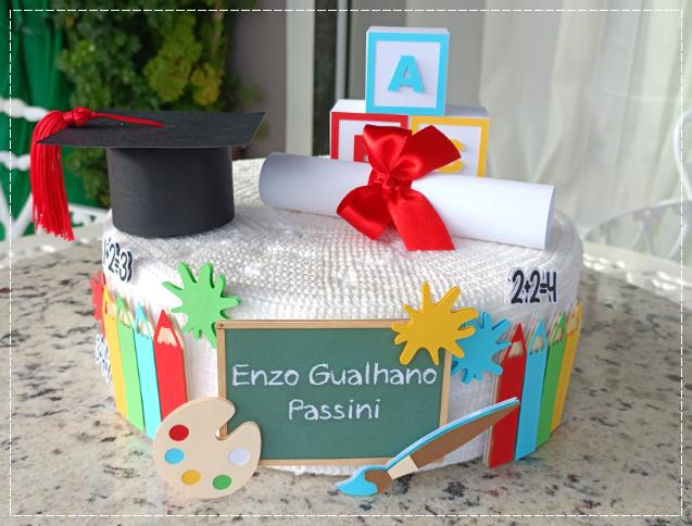 Arquivo de corte topo de bolo Formatura