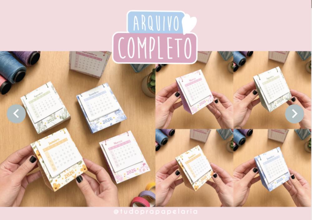 Arquivo de corte Calendário 2026